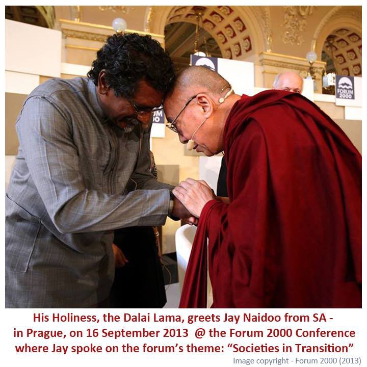 Jay Naidoo (@jay_naidoo) on Twitter photo An Armada of Hope
For His Holiness the Dalai Lama at 90
What have you to teach us,
Hallowed One of the mountain winds,
Messenger of snow-born silence,
Still point in a spinning world?
Ninety cycles of the sun you have witnessed 
and still you smile.
You have endured the theatre An Armada of Hope
For His Holiness the Dalai Lama at 90
What have you to teach us,
Hallowed One of the mountain winds,
Messenger of snow-born silence,
Still point in a spinning world?
Ninety cycles of the sun you have witnessed 
and still you smile.
You have endured the theatre