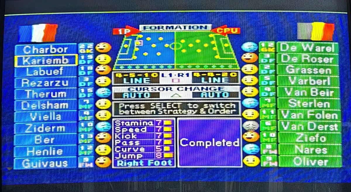 vidok_twit's tweet photo. Mon début d'après midi à la cool sur un titre sur lequel j'ai passé des heures... enfin sur sa démo à l'époque. 😅 ISS Pro 98 !
C'est toujours bien, même en 2025. Évidemment il ne faut plus y chercher une simulation mais le jeu a toujours un charme fou !
#PlayStation #ISSPro https://t.co/J47gnxxvTD