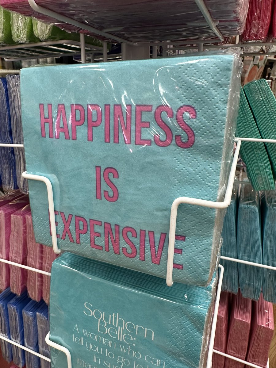 Napkin from the local store in Marietta speaks…