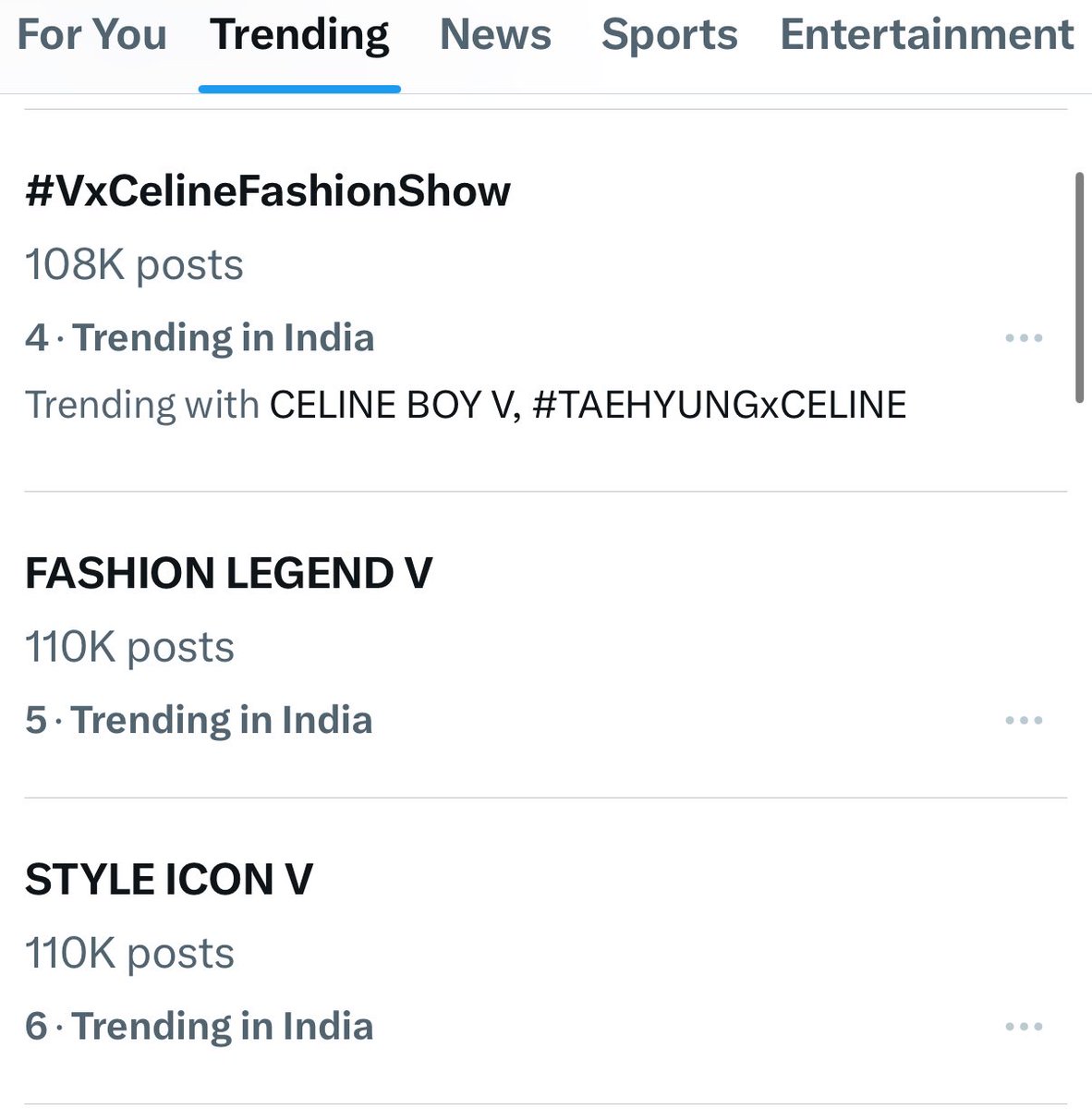 Taehyung_india_'s tweet photo. GUYS THE TRENDS ARE NOT LOOKING GOOD PLEASE PUSH!!
Taehyung is there looking dapper for #CELINESPRING2026 

TAEHYUNG TAEHYUNG
KIM TAEHYUNG
FASHION LEGENDS V
STYLE ICON V
#VxCelineFashionShow https://t.co/yuqBCbmnyI