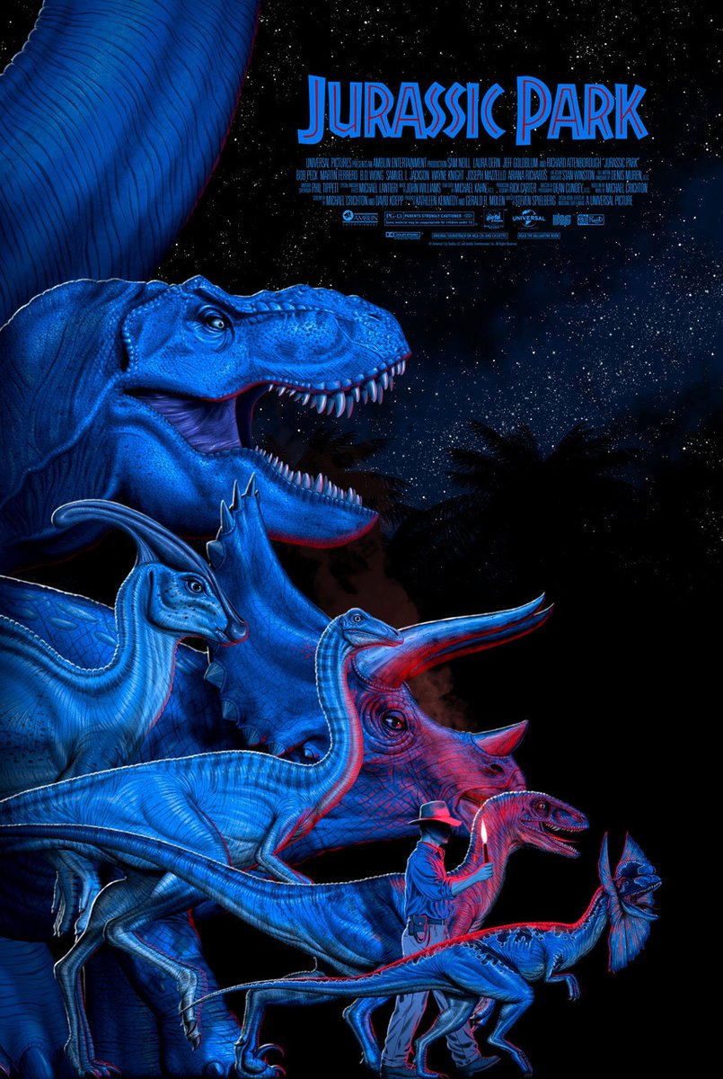 Gorgeous poster for Jurassic Park by <a href="/JasonRaish/">Jason Raish</a> 

#JurassicPark #JurassicWorld