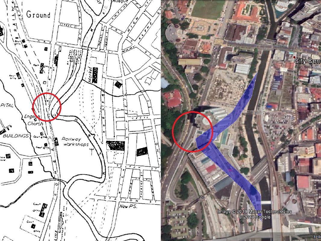 Gambar lama Kuala Lumpur
Tapak Dayabumi dan Pos Malaysia skrg adalah Sungai Kelang yg diluruskan.
Credit gambar: Wayfarer Sang Kelana