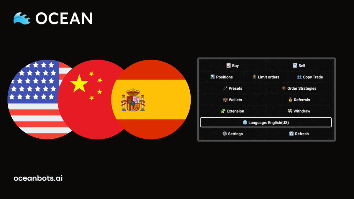 Ocean 现已全面支持简体中文与繁体中文!🇨🇳
¡Ocean ahora admite español! 🇪🇸