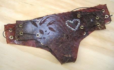 Another breakthrough from the Church of the Forgiving Eagle Birth Rate R&amp;D team, Beef Jerky panties.
Declining birth rate has hurt church membership. <a href="/PastorAlexLove/">Pastor Alex</a> knew that people crave food after sex, so why not the other way around? Now when she says eat me, she means it.