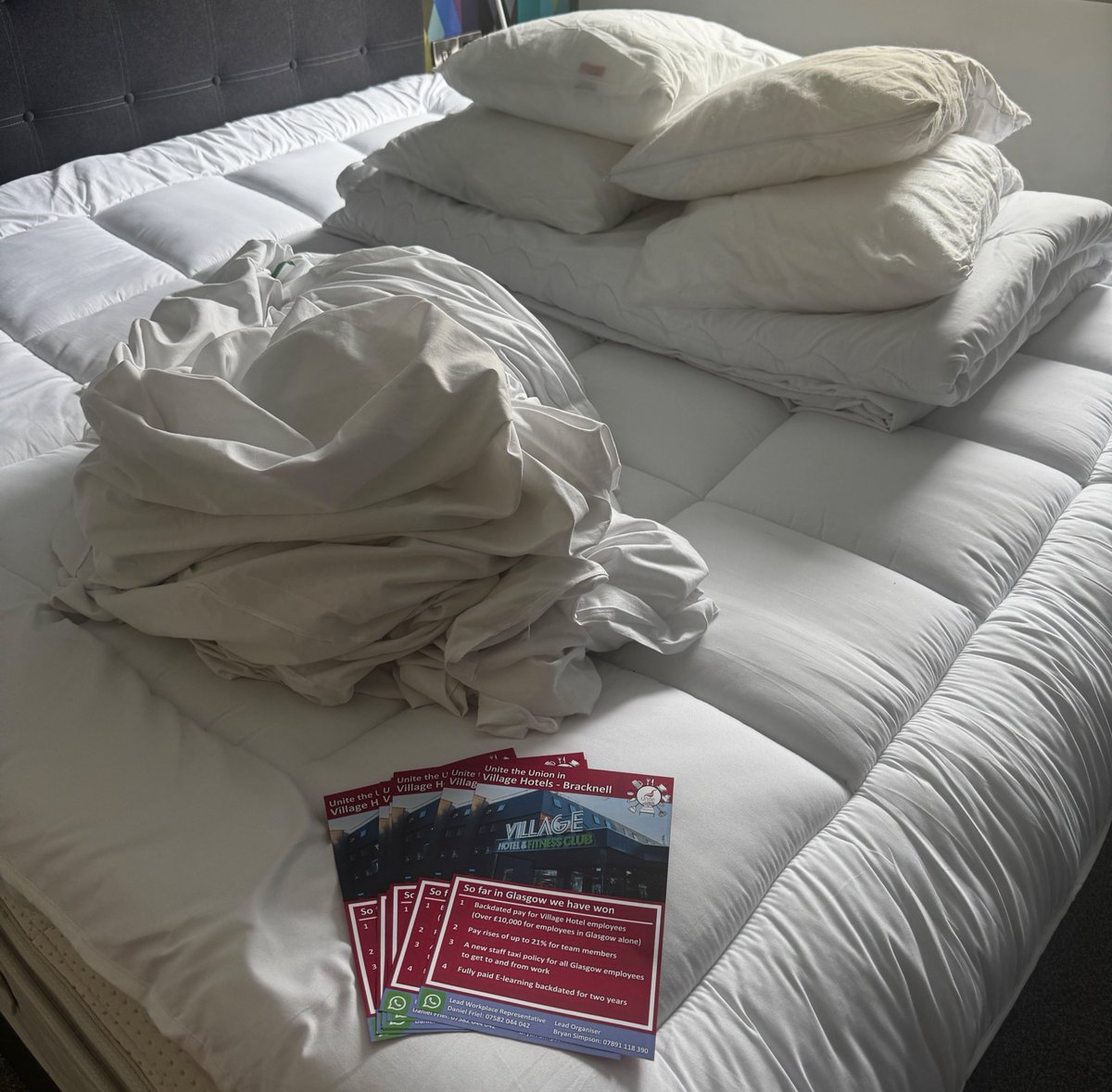 Some of the ways conference delegates can help us organise with maximum respect for hospitality workers…

🛌 Strip their beds before checking out - housekeepers are under incredible pressure to turnover rooms 

📄Leave some organising leaflets! 

💸 And of course, leave a Tip!!
