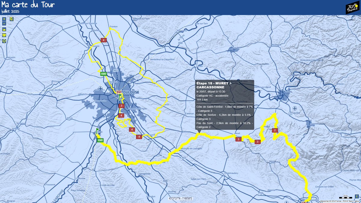 🚴‍♂️ Ma carte du Tour de France 🚴🚴‍♀️🚵 
Voir en ligne 🗺️ macarte.ign.fr/carte/nF9483/M…