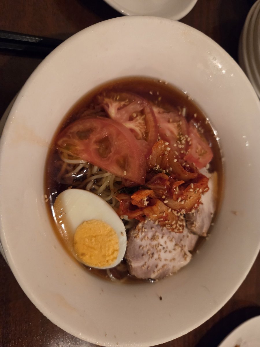 🌟 WEVERSE

Jin post:
Per ARMY recommendation at the concert today, I tried hiyashi chūka (Japanese cold noodles). As a person who loves cold noodles, it was really delicious! Arigatō gozaimasu (thank you very much).
