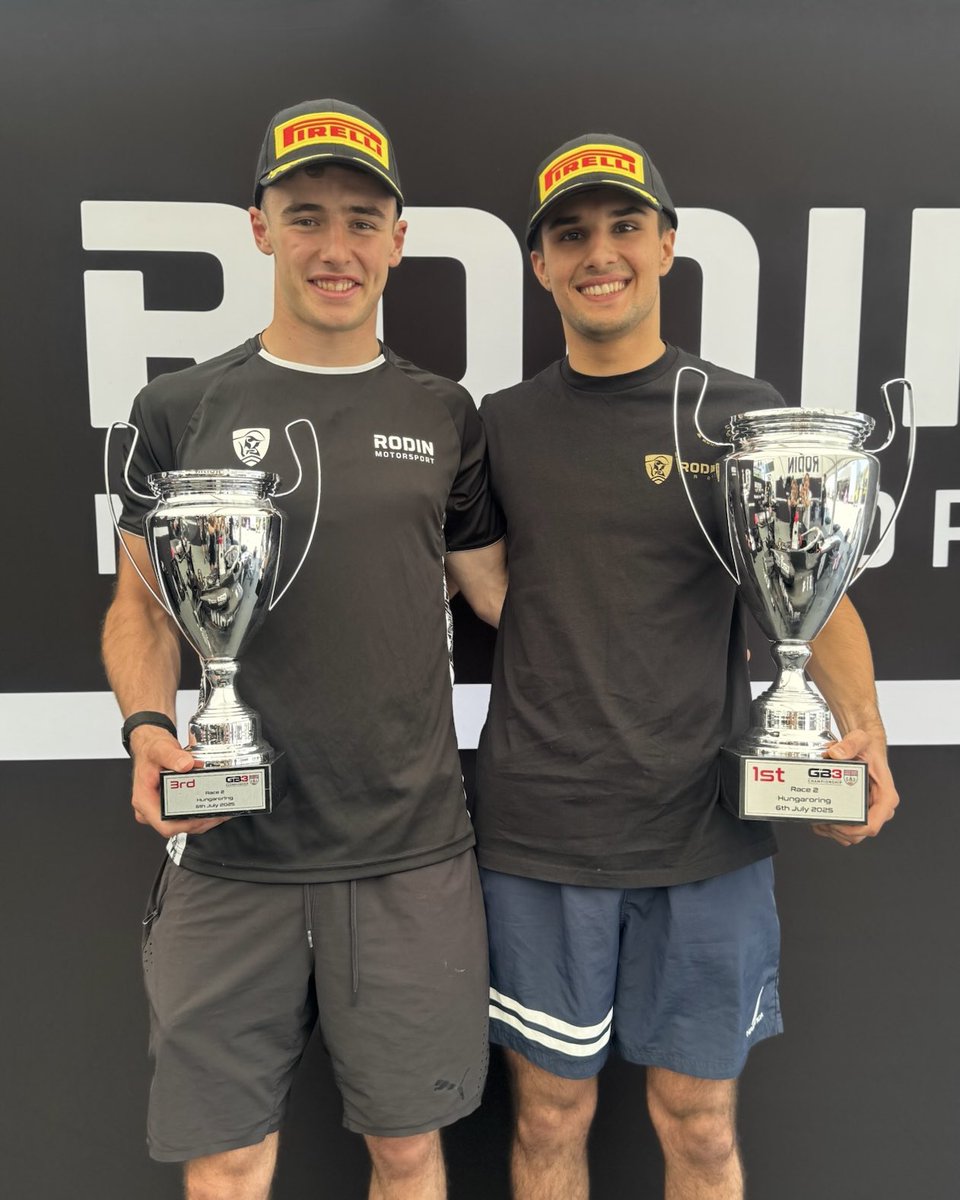 RodinMotorsport's tweet image. Promoted to the podium! 🏆🏆
P1 and P3 for Alex and Gianmarco in @GB3Championship Race 2 and hungry for more in Hungary 👊
#RodinMotorsport @RodinCars #GB3
