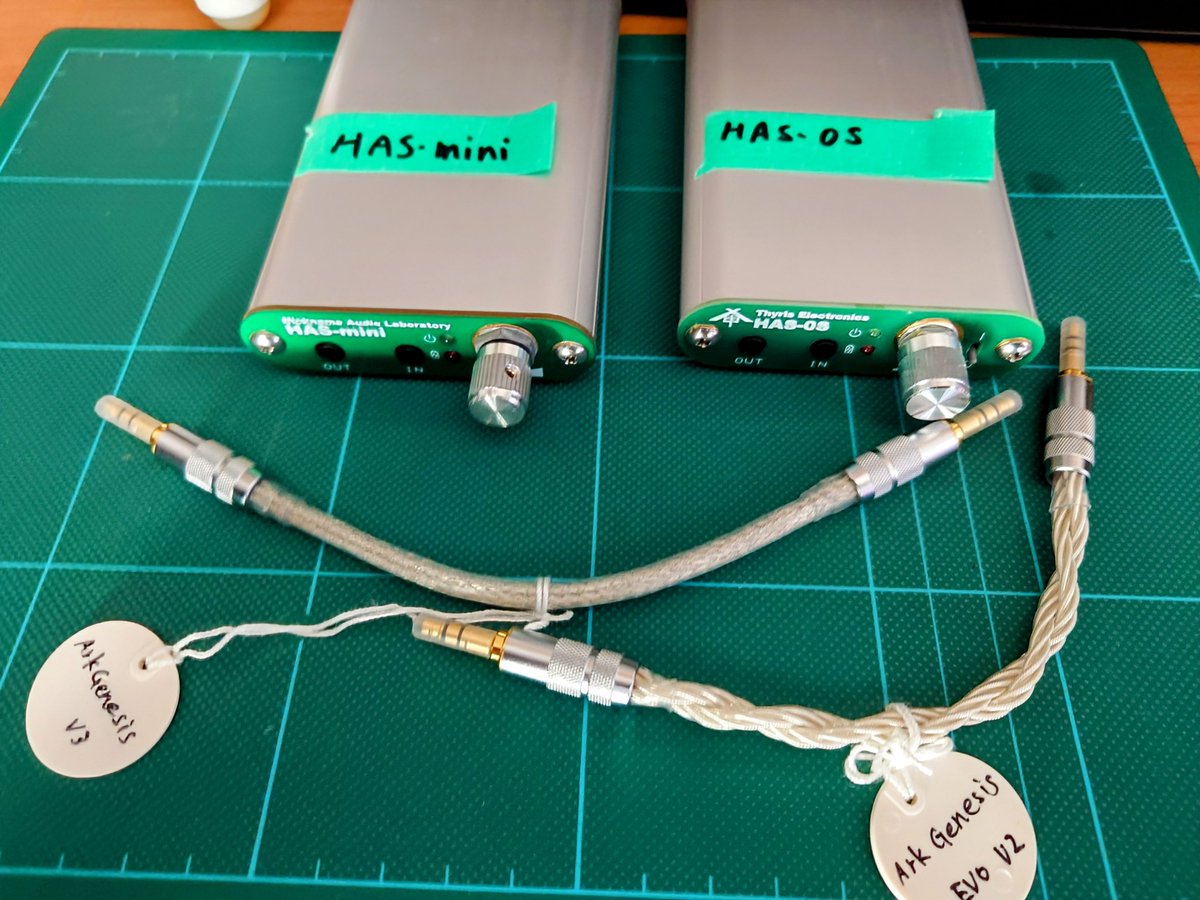 takayosi920 (@takayosi920) on Twitter photo <a href="/Shuna4532/">リョウ(アレン)</a> オフ会参加できませんが
Thyris Electronics(<a href="/ThyrisElec/">Thyris Electronics</a> )さん作成アンプ、HAS-mini(HAS-0の前のモデル)HAS-0S
K's Audio Works(<a href="/kanzaka_r32/">こうすけ@K's Audio Works</a> )作成IC ArkGenesis V2、ArkGenesis V3
を貸し出しました
良かったら聴いてみて下さい <a href="/Shuna4532/">リョウ(アレン)</a> オフ会参加できませんが
Thyris Electronics(<a href="/ThyrisElec/">Thyris Electronics</a> )さん作成アンプ、HAS-mini(HAS-0の前のモデル)HAS-0S
K's Audio Works(<a href="/kanzaka_r32/">こうすけ@K's Audio Works</a> )作成IC ArkGenesis V2、ArkGenesis V3
を貸し出しました
良かったら聴いてみて下さい