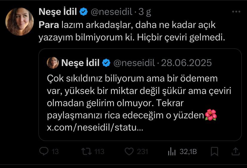 Aylık maaşı yatıyor senin gibi Twitter’da dilencilik yapmıyor :D