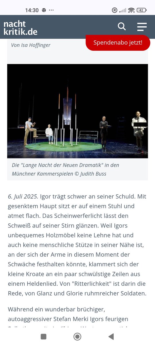 Toller Abend in den Kammerspielen. nachtkritik.de/index.php?opti…