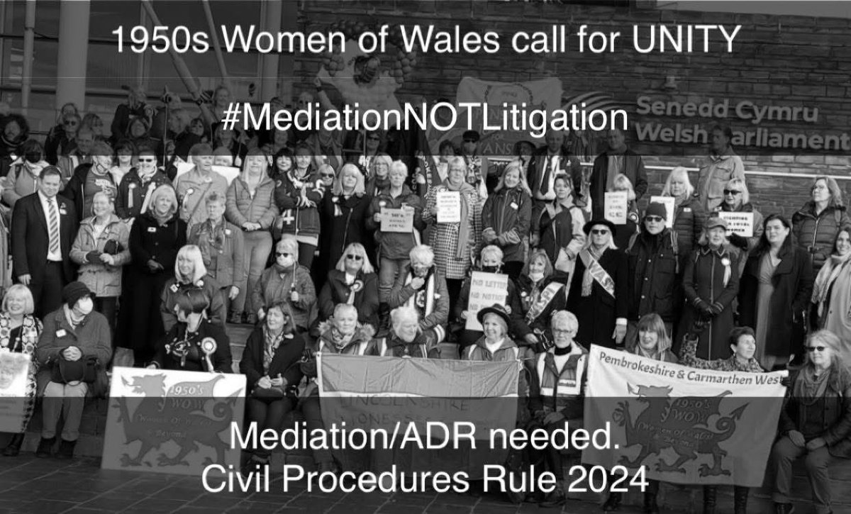 1950sOf's tweet image. And we are still here, still fighting, still determined to pull down the wall!  #notgoingaway
#MediationNOTlitigation