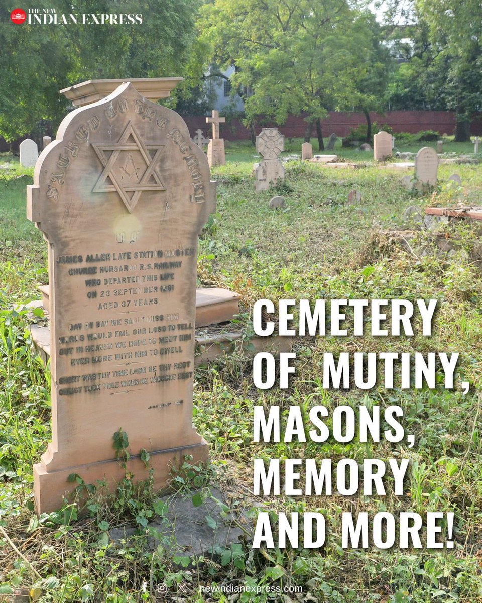 Tucked into a corner of bustling Kashmere Gate metro station, the John Nicholson Cemetery lies quietly yet carries a testament of history. 

In an extremely rare case, the cemetery houses both Christian and Jewish tombstones.

Spread across 4-5 acres, the cemetery is among the