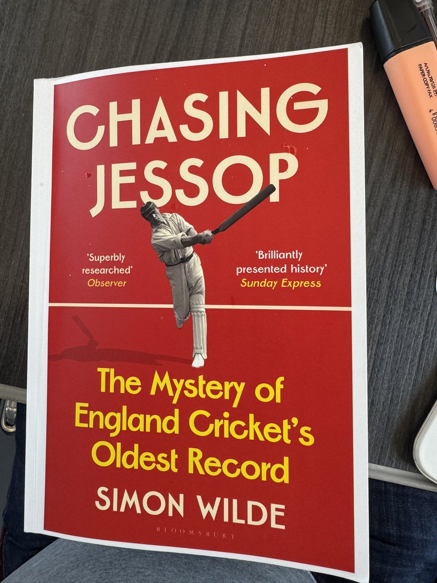 Tom Holland (@holland_tom) on Twitter photo Feeling a bit depressed as I do about the Tes: Match, I decide to curl up with <a href="/swildecricket/">Simon Wilde</a>’s new book on the fastest century ever scored by an English Test batsman: Chasing Jessop. Feeling a bit depressed as I do about the Tes: Match, I decide to curl up with <a href="/swildecricket/">Simon Wilde</a>’s new book on the fastest century ever scored by an English Test batsman: Chasing Jessop.