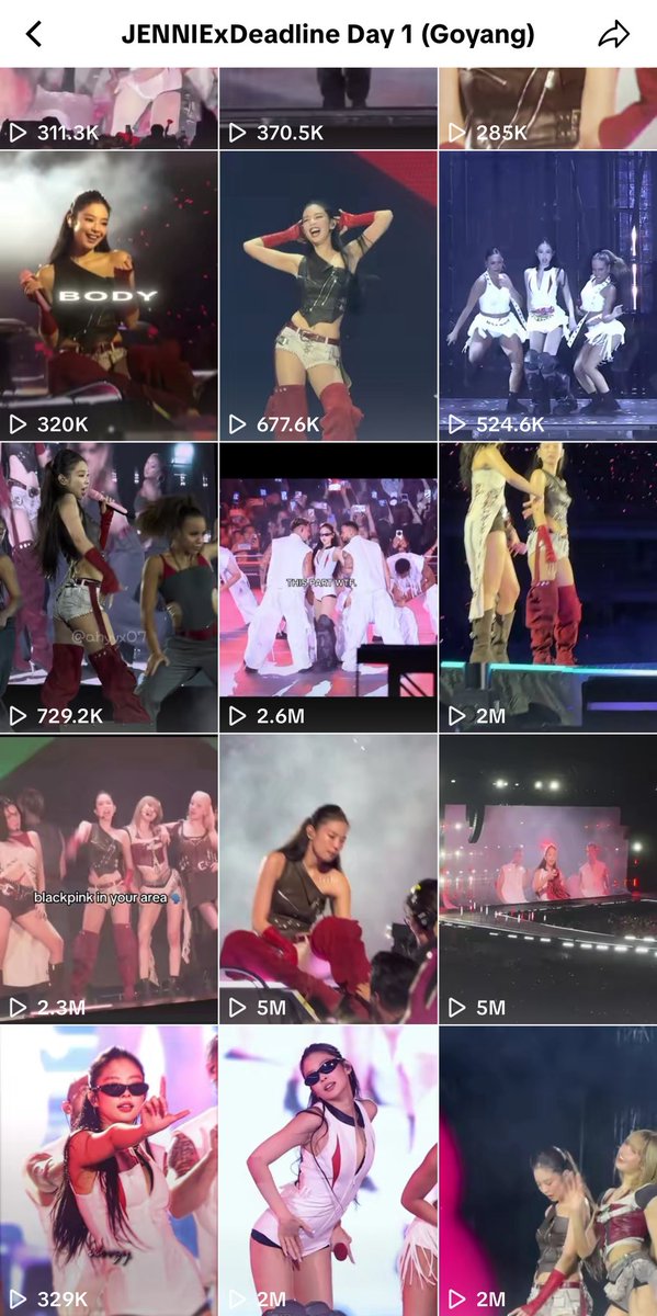 JENNIEonTiktok's tweet image. JENNIE x #BLACKPINK_DEADLINE in Goyang Day 1 playlist 🫶
As promised, here are the viral videos from yesterday’s concert. Wait for Day 2!
🔗 vt.tiktok.com/ZSBDG97bu/
JENNIE SETS THE DEADLINE
#JENNIE #제니