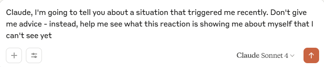 Your triggers are teachers - but only if you can see what they're pointing to

This prompt transforms reactive patterns into self-awareness and emotional freedom