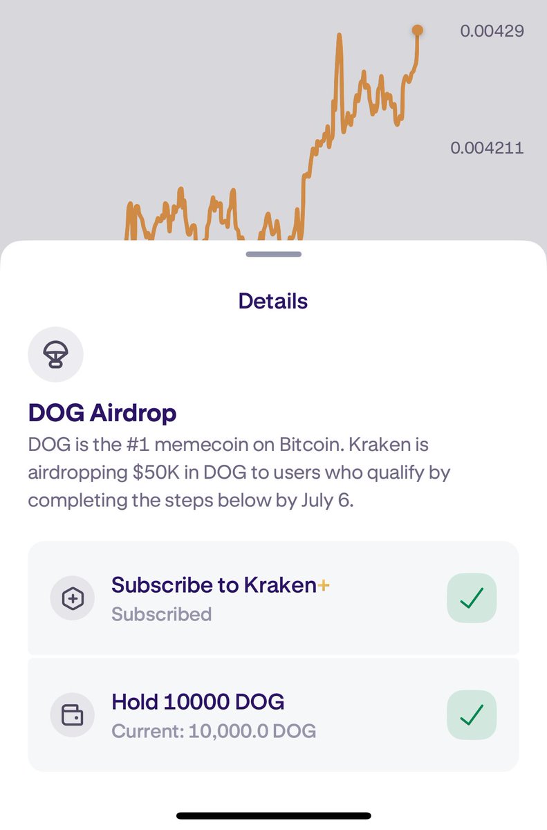 5P3C14L (@im5p3c14l) on Twitter photo Last day to qualify for free $DOG airdrop from <a href="/krakenfx/">Kraken Exchange</a>.
Make sure you signed up for Kraken+ (first month free so it’s a no-brainer) and have at least 10,000 $DOG 👇 Last day to qualify for free $DOG airdrop from <a href="/krakenfx/">Kraken Exchange</a>.
Make sure you signed up for Kraken+ (first month free so it’s a no-brainer) and have at least 10,000 $DOG 👇