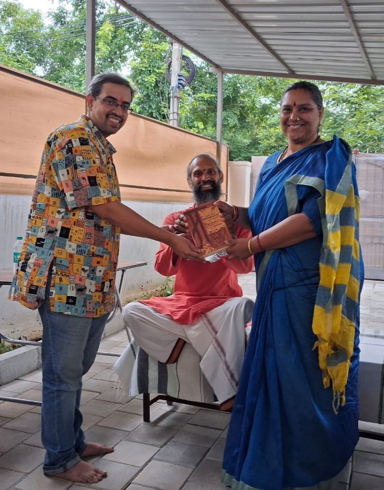 Nithin Sridhar (@nkgrock) on Twitter photo I had a wonderful opportunity to meet Siddhayogi Shriman Adinarayanan (<a href="/siddhayogiadi/">Siddhayogi Adinarayanan</a>) ji and Matrushree Ananthalakshmi Adinarayanan (<a href="/Maatrushree/">Matrushree (मातृश्री) Ananthalakshmi (Smrithi)</a>) ji of <a href="/anaadifdn/">AnaadiFoundation अनादि/ அனாதி DharmaGurukulam</a> at Mysuru yesterday.
We discussed many aspects on #IndianKnowledgeSystems and Hindu Dharma, especially related I had a wonderful opportunity to meet Siddhayogi Shriman Adinarayanan (<a href="/siddhayogiadi/">Siddhayogi Adinarayanan</a>) ji and Matrushree Ananthalakshmi Adinarayanan (<a href="/Maatrushree/">Matrushree (मातृश्री) Ananthalakshmi (Smrithi)</a>) ji of <a href="/anaadifdn/">AnaadiFoundation अनादि/ அனாதி DharmaGurukulam</a> at Mysuru yesterday.
We discussed many aspects on #IndianKnowledgeSystems and Hindu Dharma, especially related