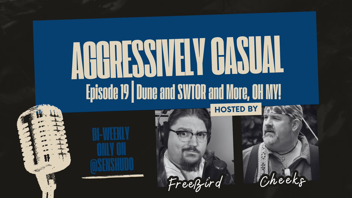 I'm so damn proud of this little show that Cheeks and I do every other week for <a href="/senshudo/">Senshudo</a> 

Join two guys, screaming into the void, wherever you get your podcasts. 

youtu.be/CA0fvgs9w9Y?si…