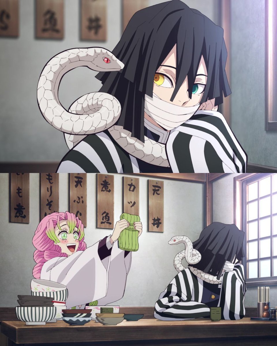 The way Obanai looks at her 🥺