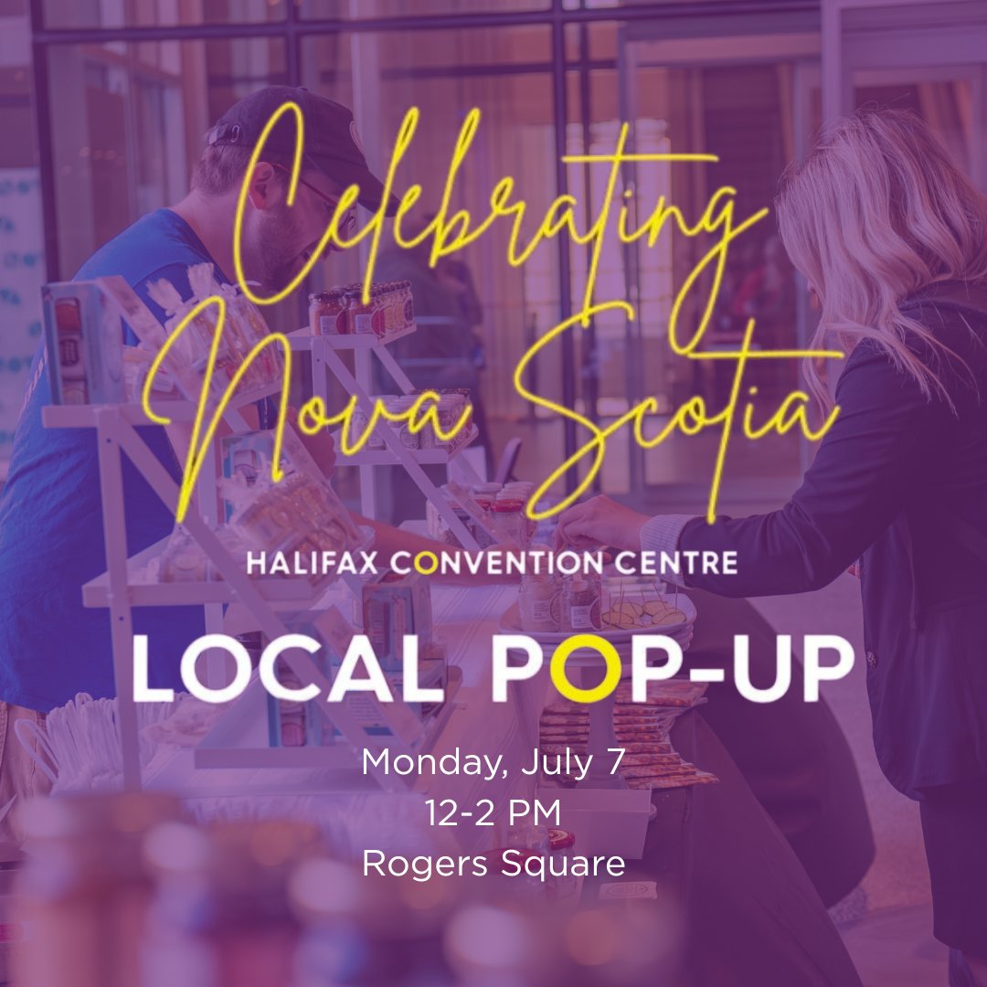 hfxconventions's tweet image. Start your week the local way 💙 Our Pop-Up Market returns tomorrow — Monday, July 7 from 12–2 PM at Rogers Square! Shop, snack, and support amazing vendors from @TasteofNS +@NovaScotiaLoyal ✨
See you there? ☀️