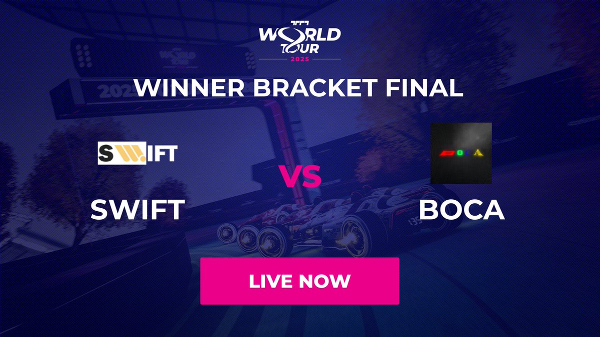 🏁 The winner bracket final between 🇪🇺 SWIFT and 🇫🇷 BOCA will now begin on the official live stream with <a href="/BoneyCTwitch/">Boneyc</a> and <a href="/TMGGeek/">Thomas 'GGeek' Mengozzi</a>  bringing you the match!

Tune on twitch.tv/trackmania