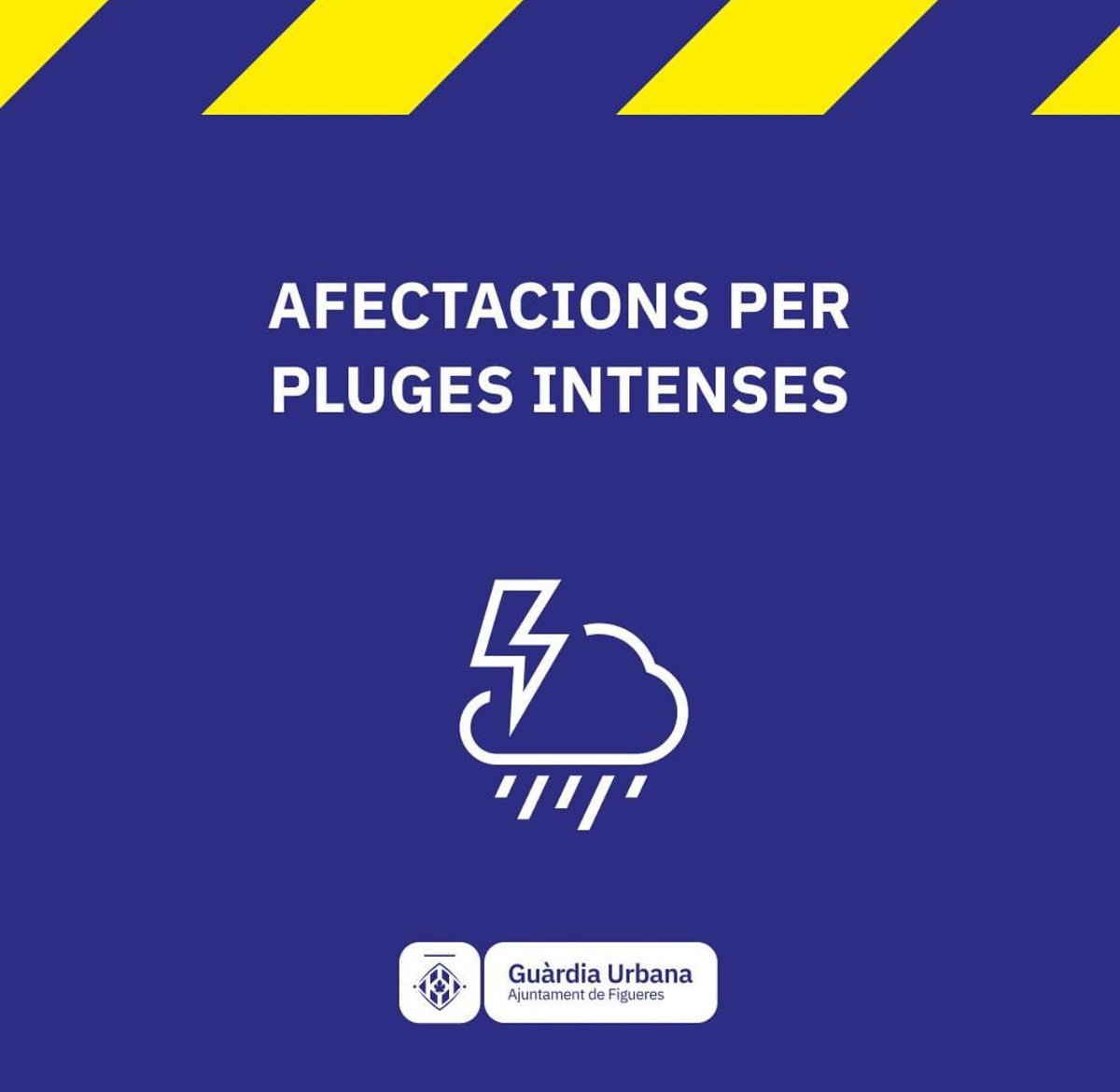 ⚠️💦 Es tanca la circulació del pas inundable del Rec Susanna per acumulació d’aigua i la intensitat de pluja.

#Figueres #INUNCAT