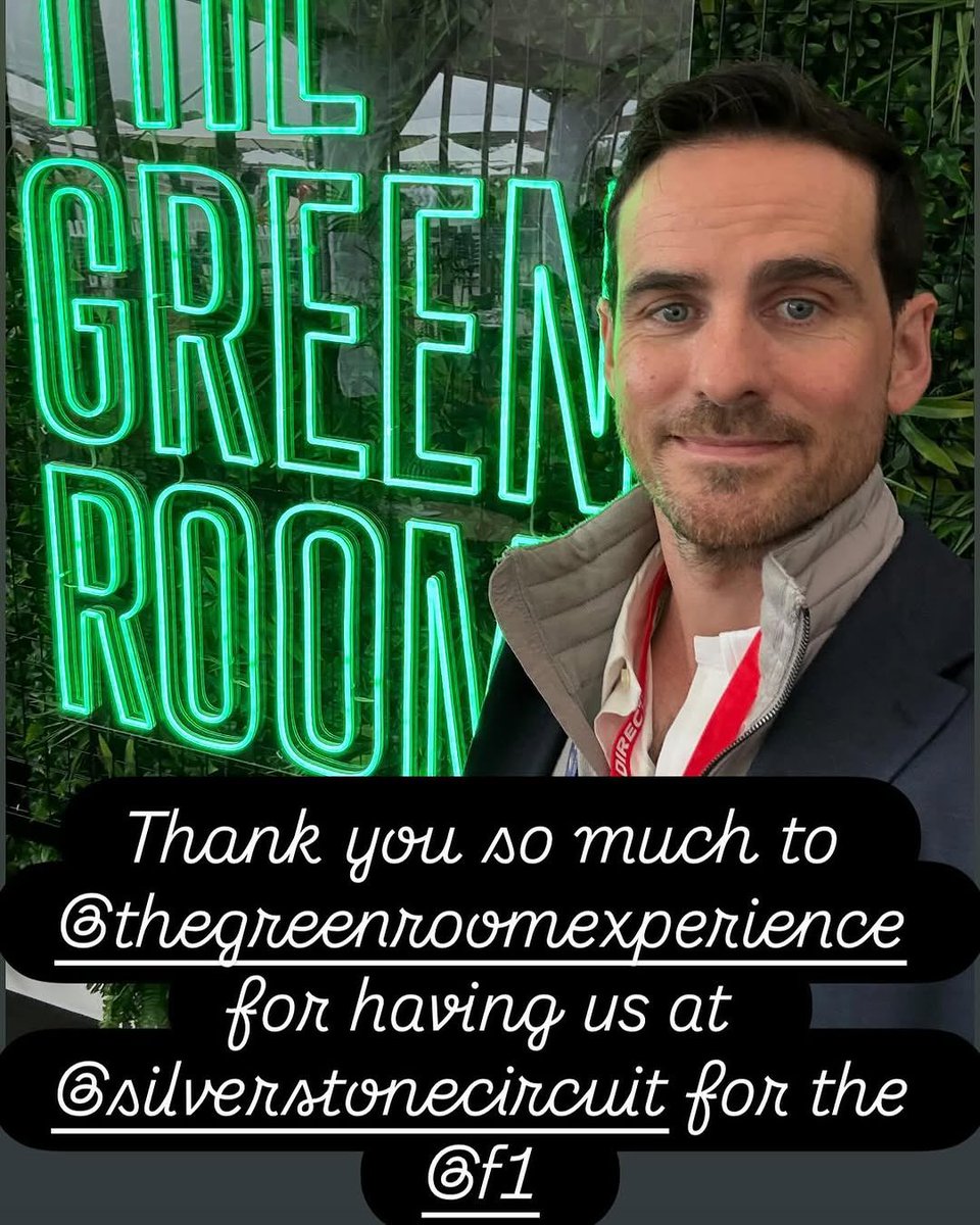 “Muito obrigado ao The Green Room Experience por nos receber no Circuito Silverstone para a F1.”

– colinodonoghue1.