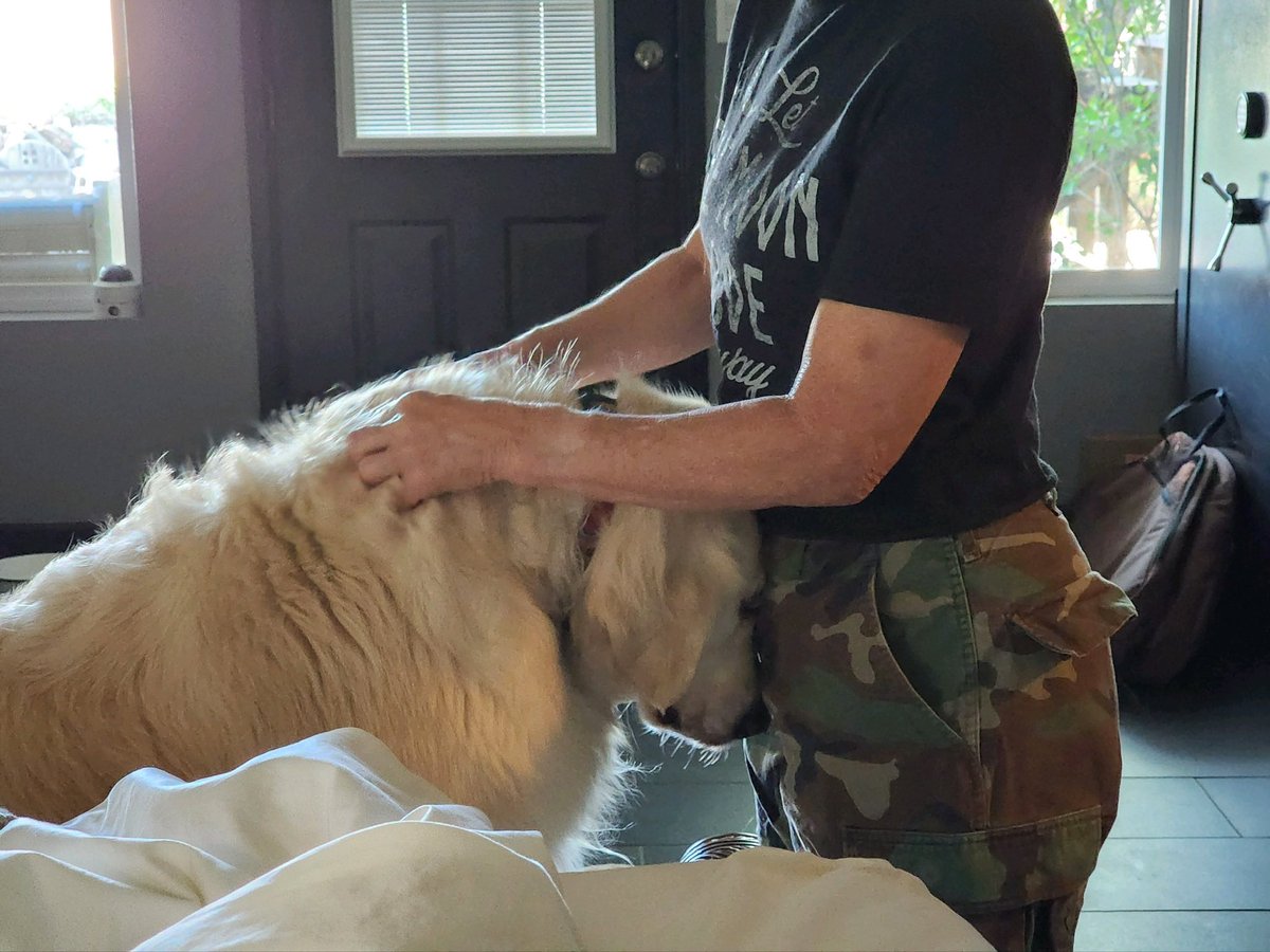 Early morning stretches and massages for my sore body. Mom says - to care for someone who once cared for you is the greatest honor.