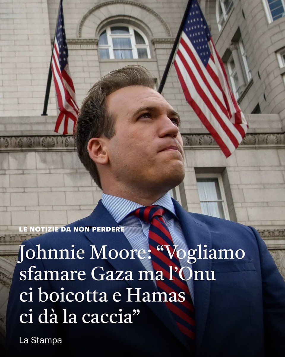 A La Stampa, Moore accusa l'Onu di ipocrisia per "aver boicottato" l'unica organizzazione che oggi distribuisce aiuti su larga scala nelle Striscia" e denuncia il monopolio umanitario delle agenzie internazionali bit.ly/40zyTAW

Per altre notizie bit.ly/4mRREce