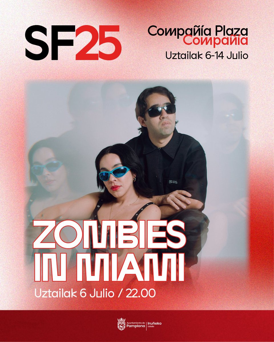 🪩 La DJ Adrien Body abrirá el domingo los conciertos de la plaza de Compañía en una fiesta electrónica en la que le tomarán el relevo Rapha Mundi y Zombies in Miami

#Sanfermines2025 #SanferminesPamplona 

🔎 +INFO: pamplona.es/actualidad/not…