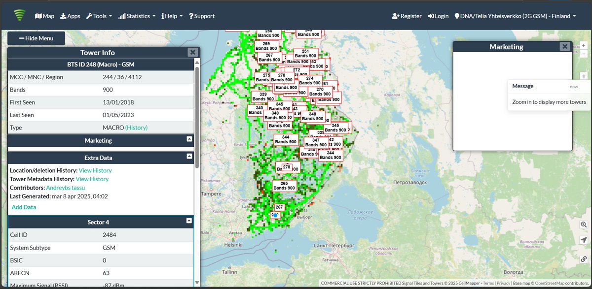 giammaiot2's tweet photo. One of the projects started is also to map the Cells and Towers of Mobile Networks in "Red" on the hot borders.
In the past some towers were highlighted in red if they were not "registered", now I do not find this indication...
#IMSICatch #Security #StingRay https://t.co/iUpMMn1I47