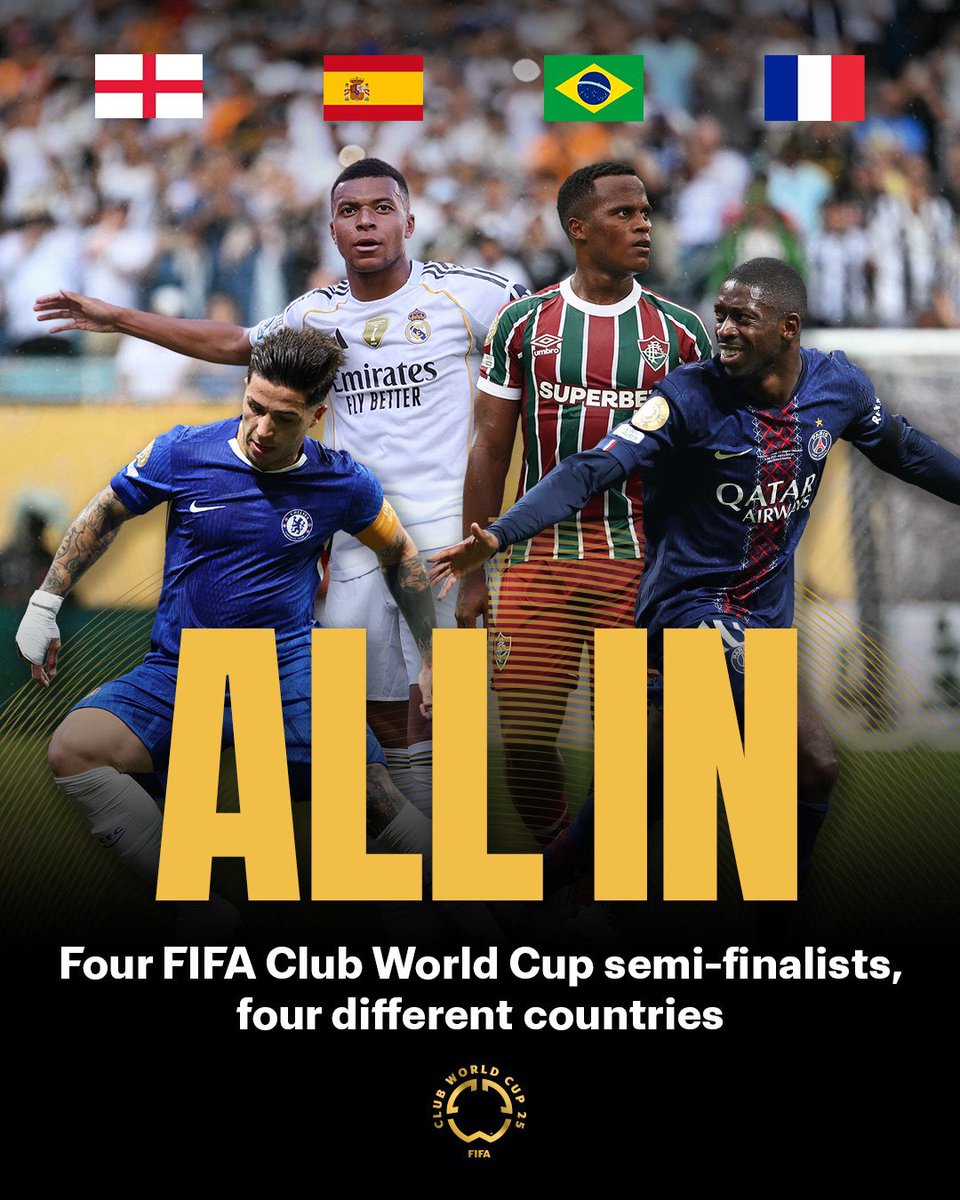 ❗️❗️Apparently, the four best countries where football is made are at the semifinals 
Now who take the world of football to their country ⁉️