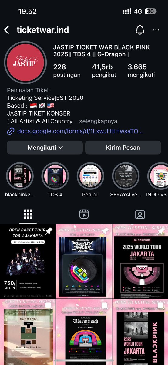 paraahhhsi's tweet photo. wta!

haii hai
ada yg pernah beli ticket dari akun ini? trusted kahh?

thank you sebelumnyaa🫶🏻 https://t.co/AhrSHtyypM