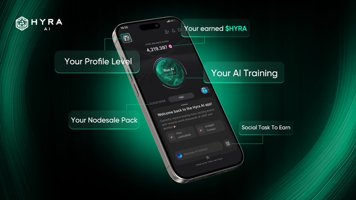 New to Hyra AI? 📲
Here’s a quick introduction to get you up to speed.

Explore the app, understand how it works, and start your journey with AI training from your idle devices

Download here👇
🍎iOS: apps.apple.com/vn/app/hyra-ai…
📱 Android: play.google.com/store/apps/det…