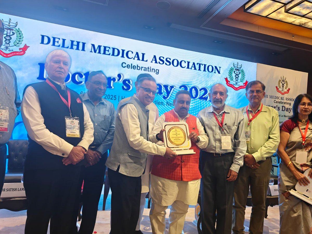 Humbled and privileged to receive the Vishisht  Chikitsa Ratan Award by Delhi Medical Association on Doctors Day 2025 
<a href="/isn_india/">Indian Society of Nephrology</a> <a href="/IndiaSoTx/">Indian society Organ Transplantation</a>