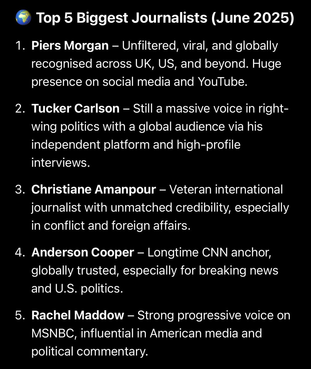 JoeFraserLUFC's tweet photo. @piersmorgan @grok @amanpour charGPT says different to you @grok https://t.co/fg929M0lTr
