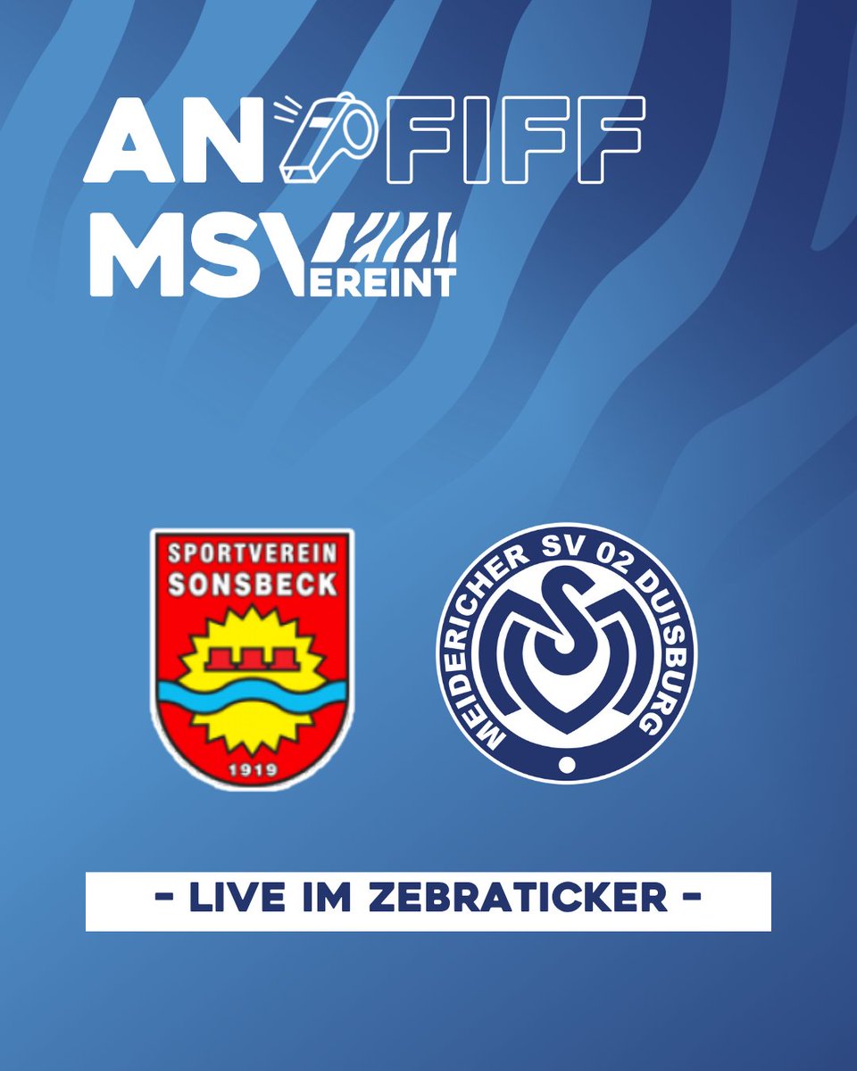 1' Spiel läuft. 

Und der Regen rinnt. Alles zum Test ins Sonsbeck gibt's ...

msv-duisburg.de/liveticker

0:0 | #MSVereint #SVSMSV