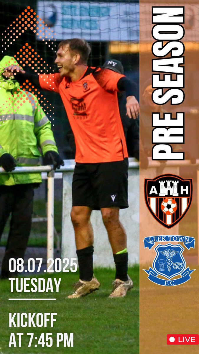 Abbey Hulton Utd FC (@hultonutd) on Twitter photo 🚨🚨 Pre season continues 🚨🚨
The games are coming thick and fast to prepare us for the season , tuesday night we host <a href="/leektown/">Leek Town FC ⚽️</a>.
Another tough task for the boys but one we are relashing get yourselves down to get a midweek football fix.
Details 👇🏽
🏟️ Drayton Beaumont Park 🚨🚨 Pre season continues 🚨🚨
The games are coming thick and fast to prepare us for the season , tuesday night we host <a href="/leektown/">Leek Town FC ⚽️</a>.
Another tough task for the boys but one we are relashing get yourselves down to get a midweek football fix.
Details 👇🏽
🏟️ Drayton Beaumont Park