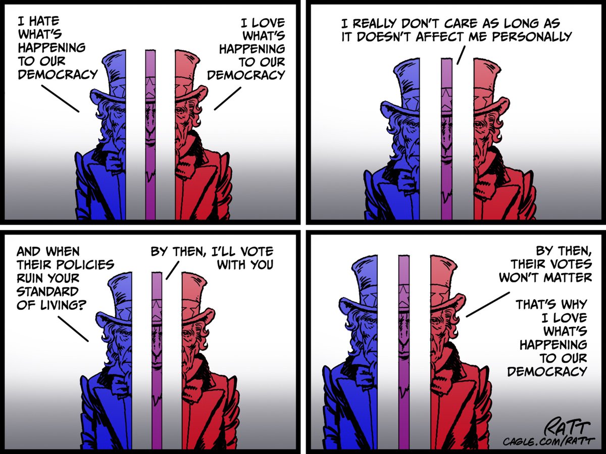 Ratt (@rattoons1776) on Twitter photo Our crazy uncles. Cartoon in <a href="/crooksandliars/">Crooks and Liars</a>. #July4thHoliday, #UncleSam, #RedState, #RedAmerica, #BlueState, #BlueAmerica, #PurpleState, #democracy, #authoritarianism, #autocracy, #PoliticalCartoon, #EditorialCartoon Our crazy uncles. Cartoon in <a href="/crooksandliars/">Crooks and Liars</a>. #July4thHoliday, #UncleSam, #RedState, #RedAmerica, #BlueState, #BlueAmerica, #PurpleState, #democracy, #authoritarianism, #autocracy, #PoliticalCartoon, #EditorialCartoon