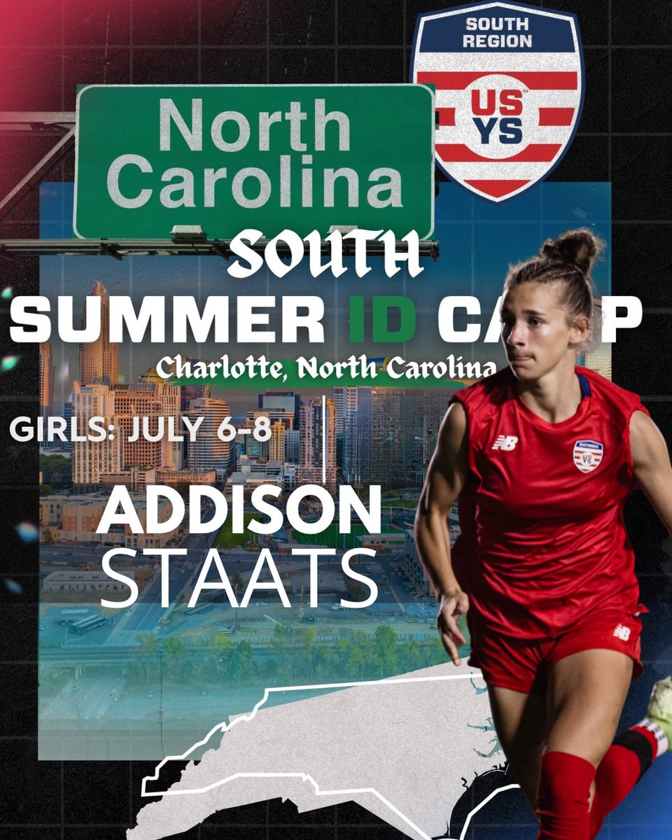 addimay_soccer's tweet image. Super excited to compete in the @usysodp South Region Camp this week! Grateful for the opportunity to learn, grow, &amp;amp; play alongside some of the best 💪⚽ Let’s get to work! #ODP #SouthRegion @NTXODP @Solar10ECNL @SolarSoccerClub @USYNT @ImYouthSoccer @USYouthSoccer