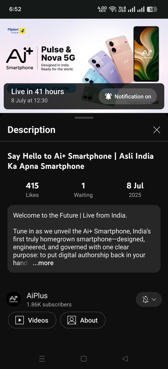 dilipjain077's tweet photo. All done ready for the Launch 🌟🚀

#Nova5G #Pulse #BuiltForYou #BuiltForIndia #July8Launch
@aiplus_official ✨♥️ https://t.co/lr0DUoqI56
