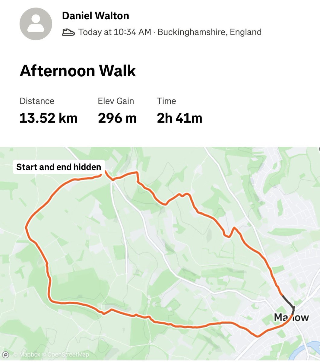 It’s Sunday which means one thing….training day! 

if you don’t know, I’m trekking 30K across the Peak District on 7th September to raise awareness and support for <a href="/theCALMzone/">CALM</a>!

Your support would mean everything if you can afford a donation! 

💪🏻💙

justgiving.com/page/daniel-wa…