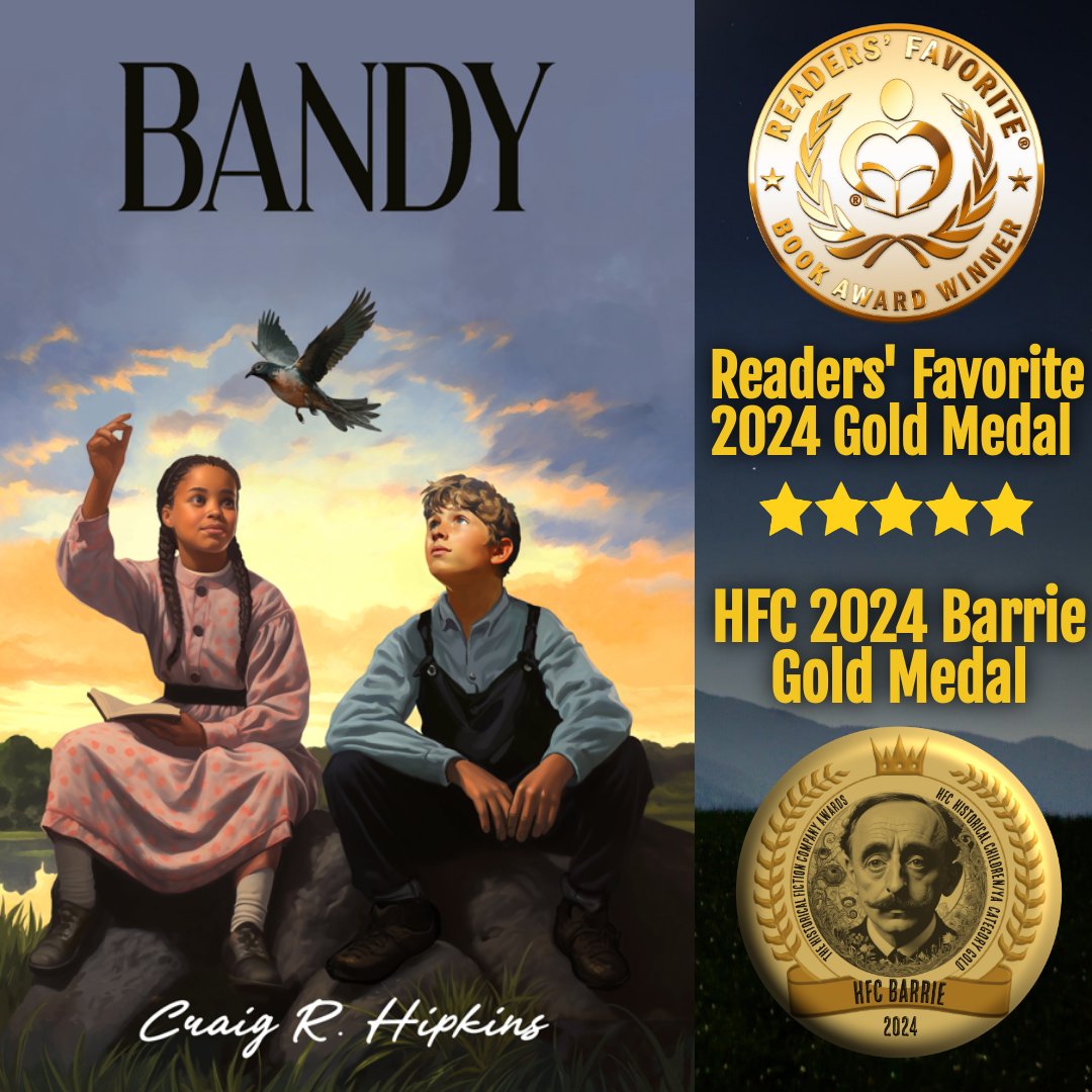 1860 Virginia: Young Isaac and Joy are forced to go on the run through the backwoods of Virginia after Isaac is accused of murder.   #homeschooling #ya hipkinstwins.com
Readers' Favorite 2024 Gold Medal.
2024 Barrie Gold Medal. amazon.com/dp/B0CVBK41RK/