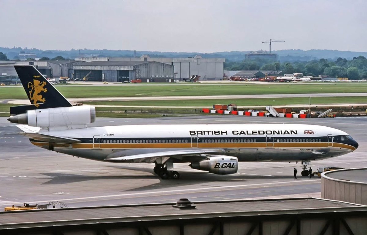 Nick Hoffmann (@n194at) on Twitter photo British Caledonian Airways
Douglas DC-10-30 G-BEBM
LGW/EGKK London Gatwick Airport
April 8, 1977
Photo credit LRS747
#AvGeek #Airlines #Aviation #AvGeeks #Douglas #DC10 #BritishCaledonian #BCAL #LGW #Gatwick <a href="/Gatwick_Airport/">London Gatwick LGW</a> #London British Caledonian Airways
Douglas DC-10-30 G-BEBM
LGW/EGKK London Gatwick Airport
April 8, 1977
Photo credit LRS747
#AvGeek #Airlines #Aviation #AvGeeks #Douglas #DC10 #BritishCaledonian #BCAL #LGW #Gatwick <a href="/Gatwick_Airport/">London Gatwick LGW</a> #London