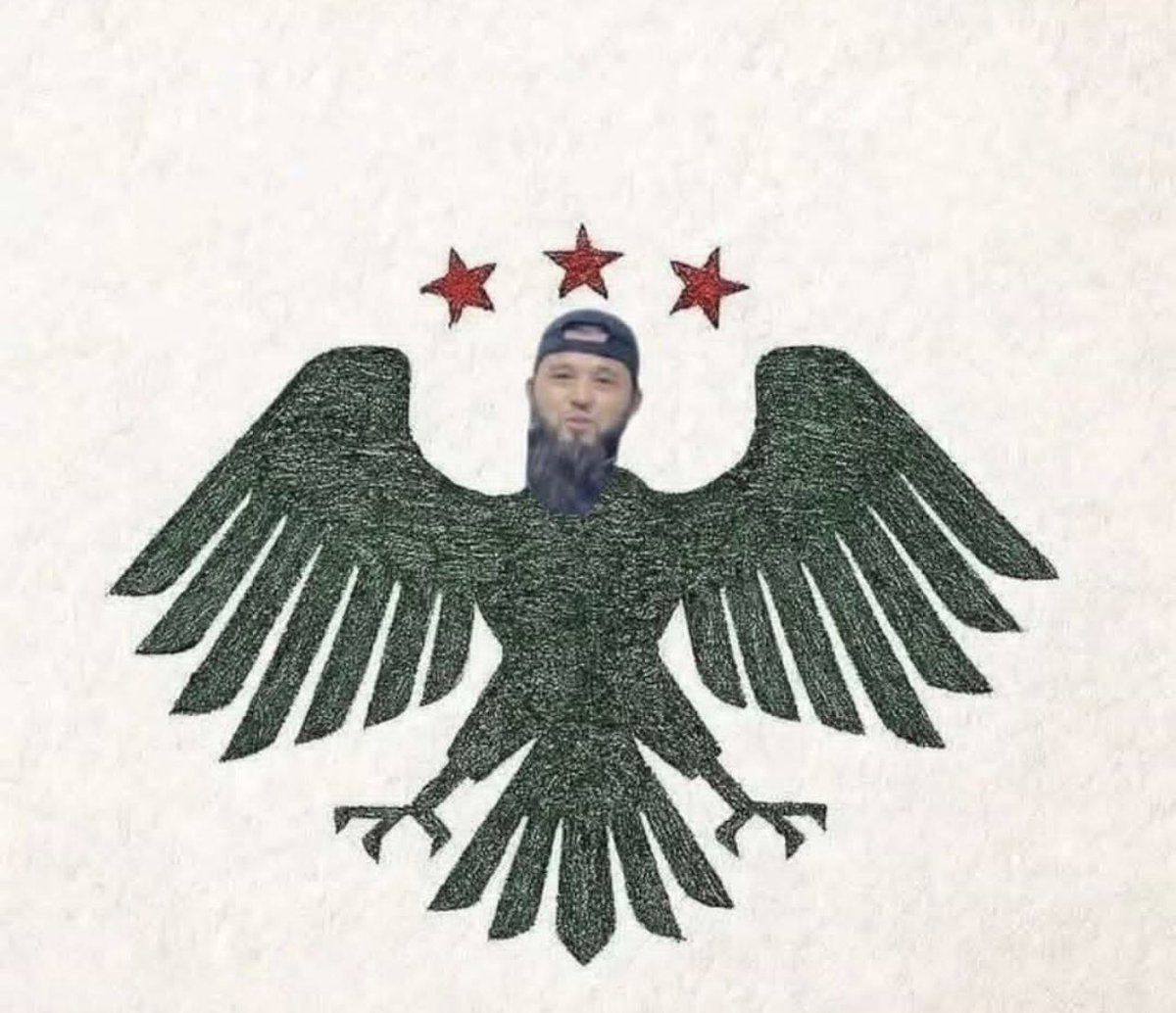 Герб новой Сирии по идее должен выглядеть так