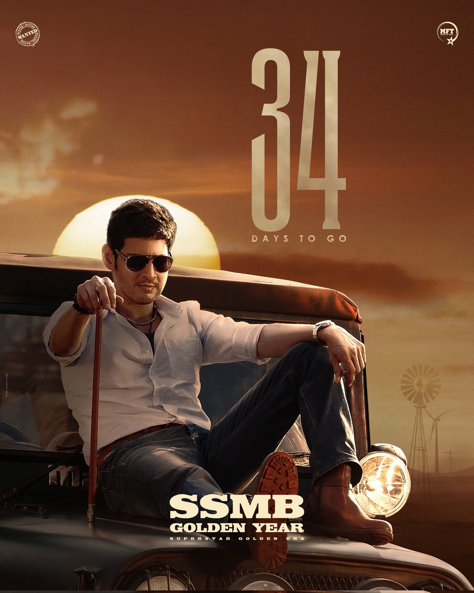 KrishnaMaheshYuvatha CHILAKALURIPET🌟MBFC🌟 (@maheshyuvatha) on Twitter photo 34 DAYS TO GO for our SSMB to enter into 50!!❤️🔥😎
Let's celebrate this year in a memorable and grand way 🙌💥
<a href="/urstrulyMahesh/">Mahesh Babu</a> 🛐🙏
#34DaysForSSMBGoldenYear #SSMB29 #Athadu4K 34 DAYS TO GO for our SSMB to enter into 50!!❤️🔥😎
Let's celebrate this year in a memorable and grand way 🙌💥
<a href="/urstrulyMahesh/">Mahesh Babu</a> 🛐🙏
#34DaysForSSMBGoldenYear #SSMB29 #Athadu4K
