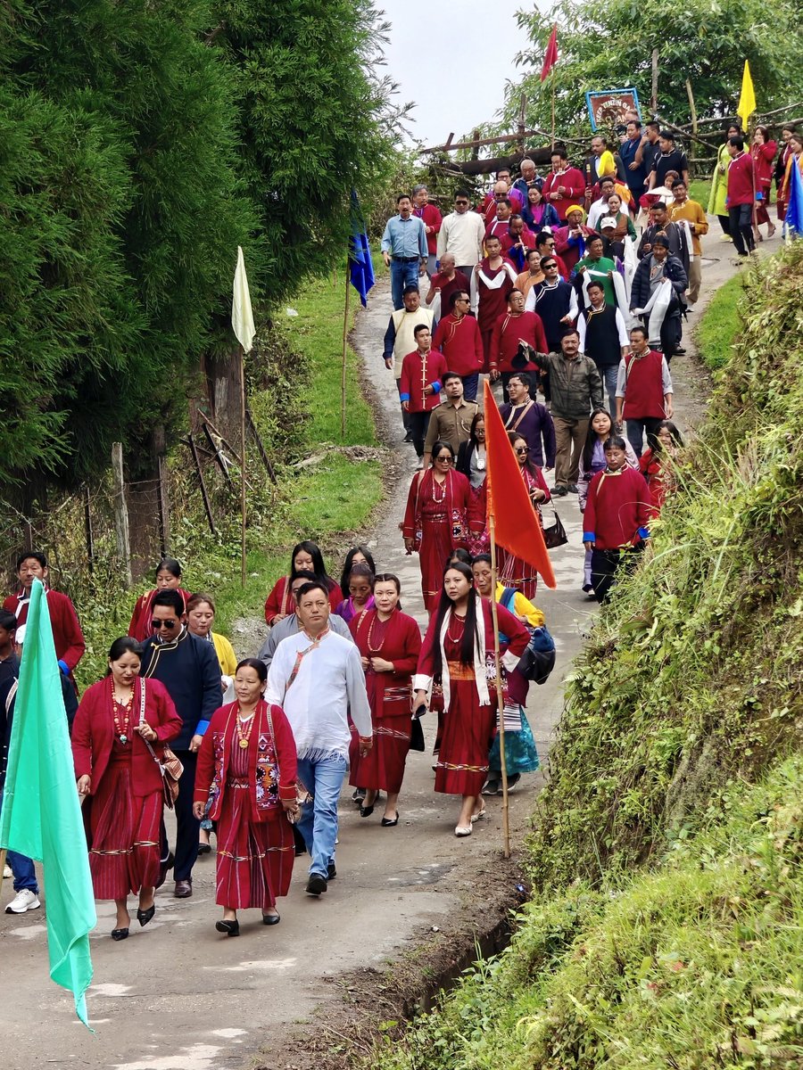 On the sacred occasion of HH the 14th <a href="/DalaiLama/">Dalai Lama</a> 90th Birthday, began the day with a Sunzengdrang—a peaceful march from Gyuto Monastery to Tenzingang Festival Ground, reflecting our deep devotion &amp; the spirit of compassion, unity &amp; peace.
#YearOfCompassion #DalaiLama90