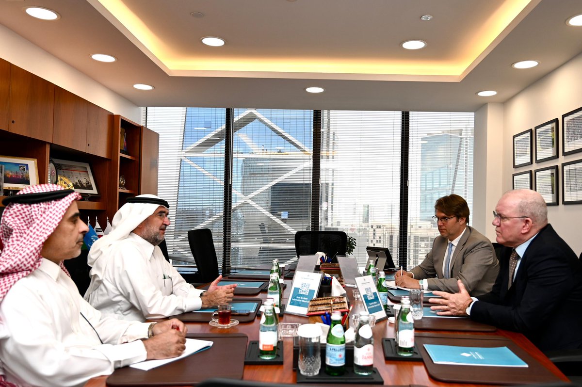 Gulf_Research's tweet image. Dr. Abdulaziz Sager, Chairman of the Gulf Research Center (GRC), met with HE Mr. Hans Peter van der Woude, Ambassador of the Kingdom of the Netherlands to the Kingdom of Saudi Arabia @NLinKSA on July 6, 2025, at the GRC’s office in Riyadh. During the meeting, they discussed…
