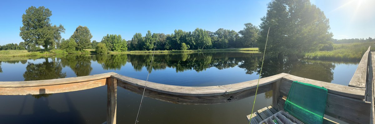 A beautiful morning enjoying quiet time fishing and relaxing. Refreshing the soul is good!!!